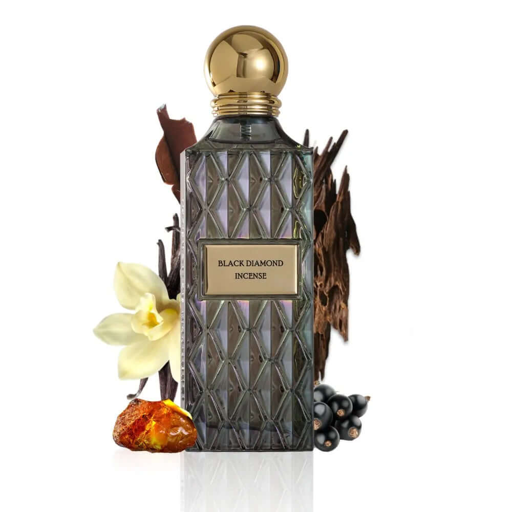 Black Diamond Incense 200ml EDP Unisex by Ibrahim Al Qurashi-Soulo Farabia
