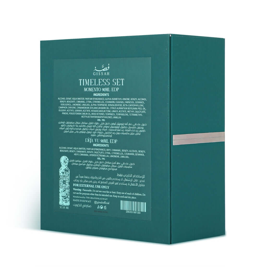 Timeless Set 2x90ml EDP Unisex by Gissah Fragrances-Soulo Farabia