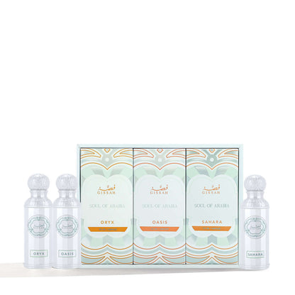 Soul of Arabia Set 3x50ml EDP Unisex by Gissah Fragrances-Soulo Farabia