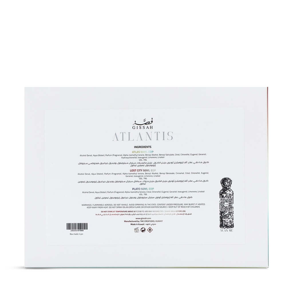Atlantis Set 3x50ml EDP Unisex by Gissah Fragrances-Soulo Farabia